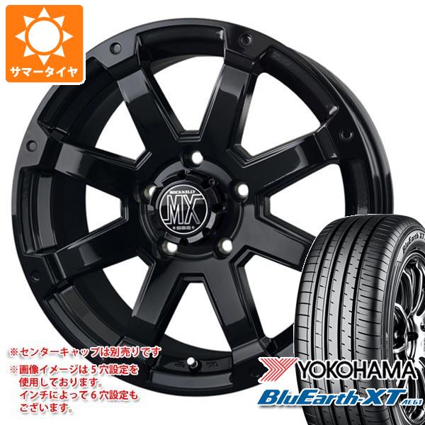 【タイヤ交換対象】CX-5 KE/KF系用 サマータイヤ ヨコハマ ブルーアースXT AE61 215/70R16 100H バドックス ロックケリー MX-1 7.0-16 タイヤホイール4本セット