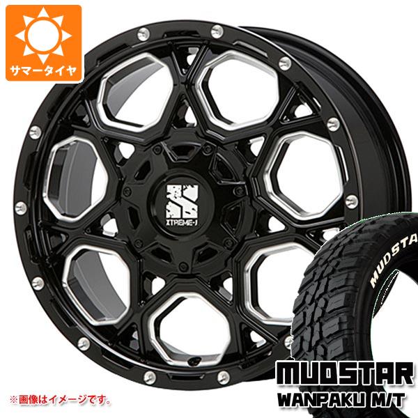 【タイヤ交換対象】エクリプスクロス GK系用 サマータイヤ マッドスター ワンパク M/T 235/70R16 106S ホワイトレター MLJ エクストリームJ XJ06 7.0-16 タイヤホイール4本セット