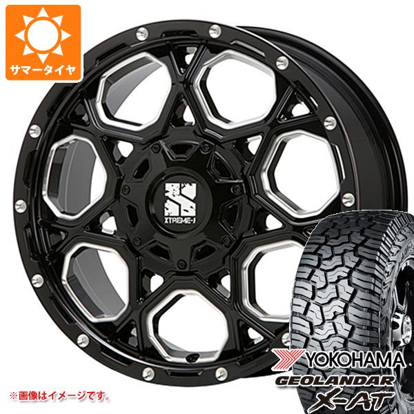 【タイヤ交換対象】ハイラックス 120系用 サマータイヤ ヨコハマ ジオランダー X-AT G016 265/65R17 116T XL ブラックレター MLJ エクストリームJ XJ06 8.0-17 タイヤホイール4本セット