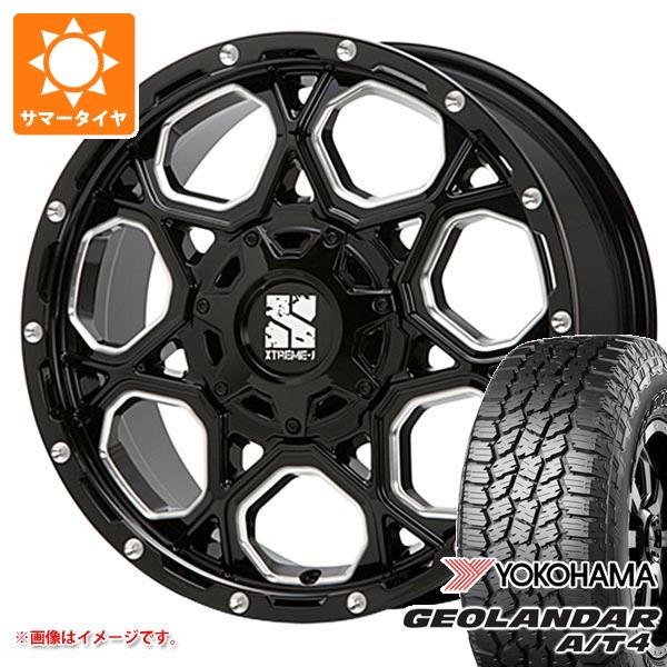 【タイヤ交換対象】マツダ CX-5 KE/KF系用 サマータイヤ ヨコハマ ジオランダー A/T4 G018 225/70R16 103H ブラックレター MLJ エクストリームJ XJ06 7.0-16 タイヤホイール4本セット