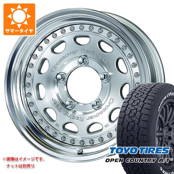 【タイヤ交換対象】ジムニーシエラ JB74W用 サマータイヤ 2024年製 トーヨー オープンカントリー A/T3 195/80R15 107/105N LT ホワイトレター ワーク クラッグ ガルバトレ 5.5-15 タイヤホイール4本セット