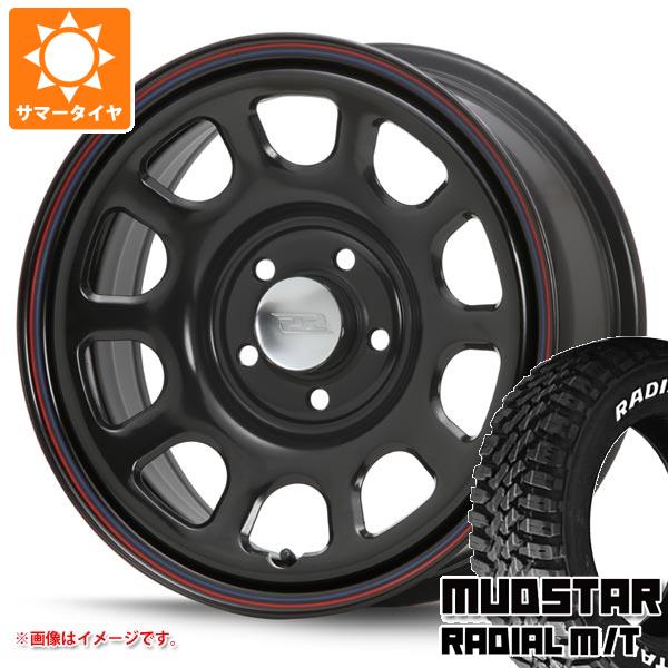 【タイヤ交換対象】エクリプスクロス GK系用 サマータイヤ マッドスター ラジアル M/T 215/70R16 100T ホワイトレター MLJ デイトナ SS 7.0-16 タイヤホイール4本セット