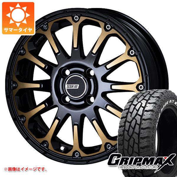 【タイヤ交換対象】スズキ エブリイワゴン DA17W用 サマータイヤ グリップマックス マッドレイジ R/T MAX 165/65R15 81Q ブラックレター SSR ディバイド FT 5.0-15 タイヤホイール4本セット