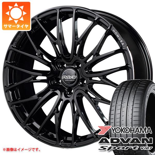 【タイヤ交換対象】アルファード 40系用 サマータイヤ ヨコハマ アドバンスポーツV107 245/45R20 103W XL ★ BMW承認 V107E レイズ ホムラ 2x10BD 8.5-20 タイヤホイール4本セット