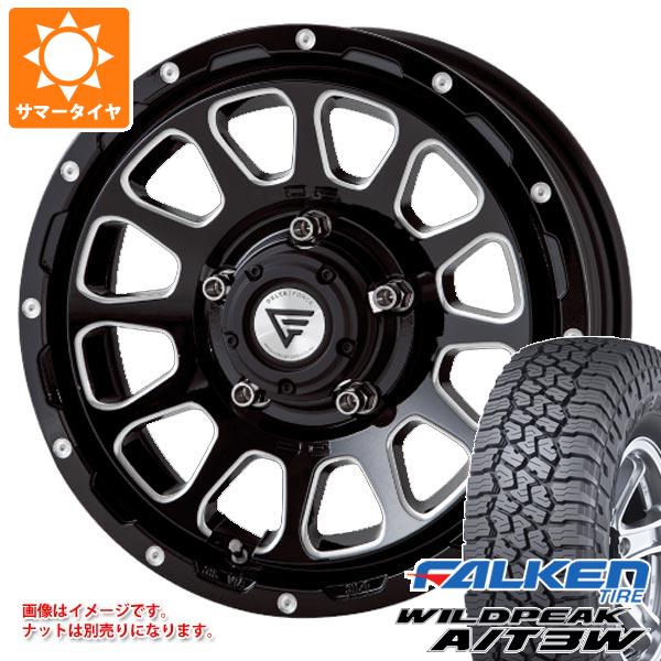 【タイヤ交換対象】5本セット ジムニー JB64W用 サマータイヤ ファルケン ワイルドピーク A/T3W LT225/75R16 115/112Q デルタフォース オーバル 5.5-16 タイヤホイール5本セット
