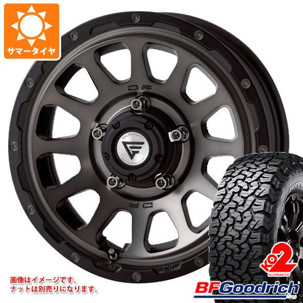 【タイヤ交換対象】ジムニー JB64W用 サマータイヤ BFグッドリッチ オールテレーンT/A KO2 LT225/75R16 115/112S ホワイトレター デルタフォース オーバル 5.5-16 タイヤホイール4本セット