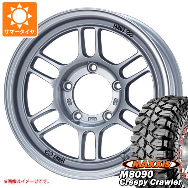 【タイヤ交換対象】5本セット ジムニー用 サマータイヤ マキシス M8090 クリーピークローラー 6.50-16LT 100K 6PR エンケイ オールロード RPT1 5.5-16 タイヤホイール5本セット