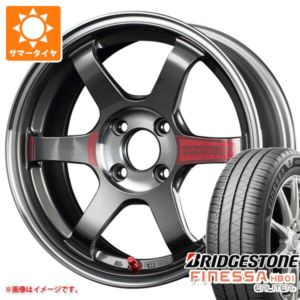 【タイヤ交換対象】サマータイヤ 185/60R16 86H ブリヂストン フィネッサ HB01 レイズ ボルクレーシング TE37 ソニック SL 5.5-16 タイヤホイール4本セット
