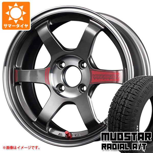 【タイヤ交換対象】サマータイヤ 165/60R15 77S マッドスター ラジアル A/T ホワイトレター レイズ ボルクレーシング TE37 ソニック SL 5.0-15 タイヤホイール4本セット