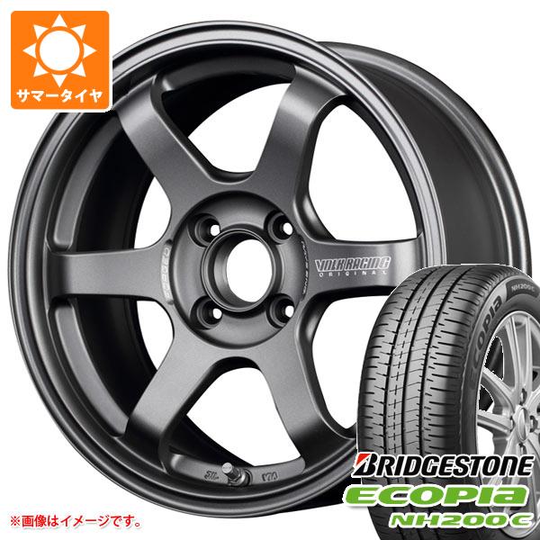 【タイヤ交換対象】2026年製 サマータイヤ 185/60R15 84H ブリヂストン エコピア NH200C レイズ ボルクレーシング TE37 ソニック クラブレーサー 7.0-15 タイヤホイール4本セット