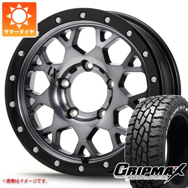 【タイヤ交換対象】ジムニーシエラ JB74W用 サマータイヤ グリップマックス マッドレイジ R/T MAX LT185/85R16 105/103Q ホワイトレター MLJ エクストリームJ XJ04 5.5-16 タイヤホイール4本セット