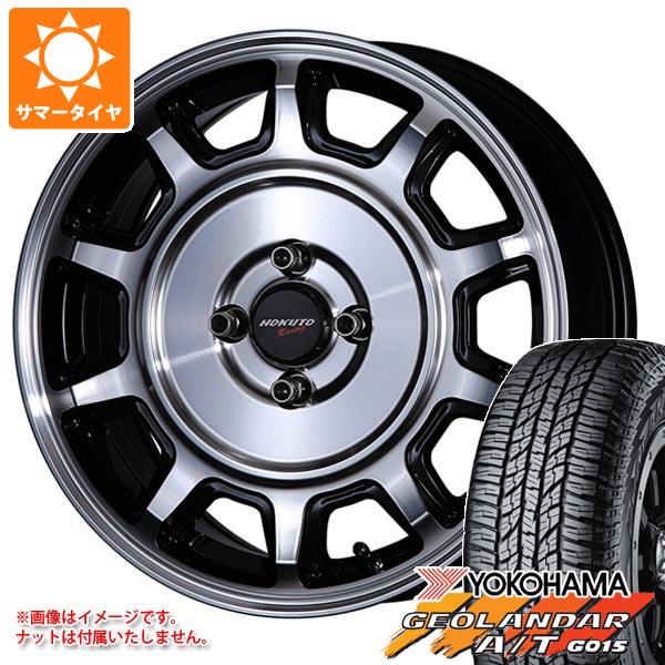 【タイヤ交換対象】キャリイ DA16T用 2025年製 サマータイヤ ヨコハマ ジオランダー A/T G015 165/60R15 77H ブラックレター クリムソン ホクトレーシング 零式-S 5.0-15 タイヤホイール4本セット
