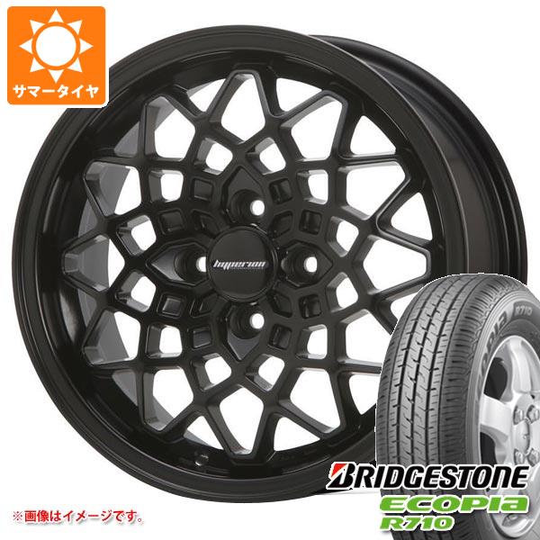 【タイヤ交換対象】キャリイ DA16T用 サマータイヤ ブリヂストン エコピア R710 165/80R14 91/90N (165R14 6PR相当) MLJ ハイペリオン カルマ 5.0-14 タイヤホイール4本セット