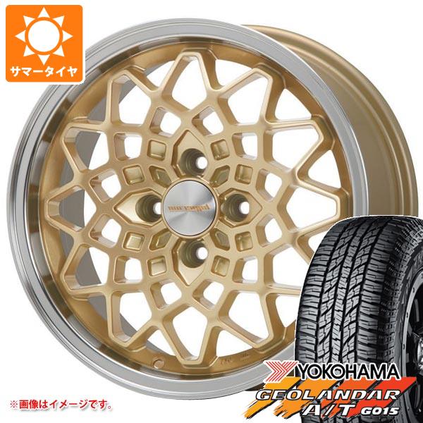 【タイヤ交換対象】キャリイ DA16T用 2025年製 サマータイヤ ヨコハマ ジオランダー A/T G015 165/60R15 77H ブラックレター MLJ ハイペリオン カルマ 5.0-15 タイヤホイール4本セット
