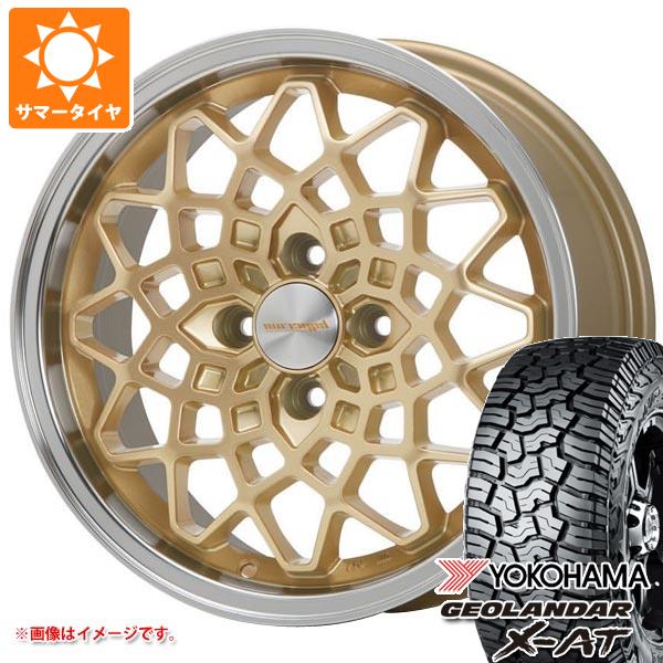 【タイヤ交換対象】キャリイ DA16T用 2025年製サマータイヤ ヨコハマ ジオランダー X-AT G016 145R14C 85/83Q ブラックレター G016A MLJ ハイペリオン カルマ 5.0-14 タイヤホイール4本セット