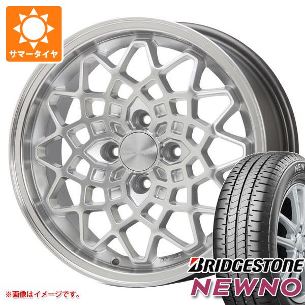 【タイヤ交換対象】キャリイ DA16T用 サマータイヤ ブリヂストン ニューノ 165/65R15 81S MLJ ハイペリオン カルマ 5.0-15 タイヤホイール4本セット
