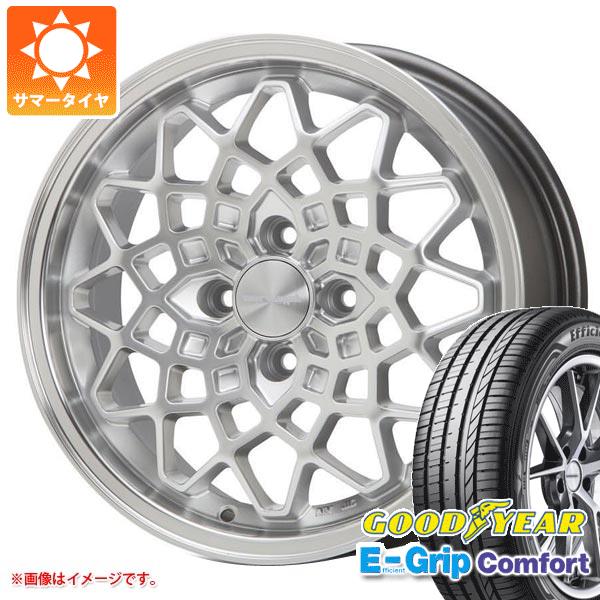 【タイヤ交換対象】サマータイヤ 155/55R14 69V グッドイヤー エフィシエントグリップコンフォート MLJ ハイペリオン カルマ 5.0-14 タイヤホイール4本セット
