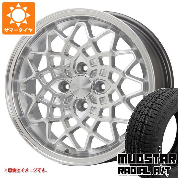 【タイヤ交換対象】キャリイ DA16T用 サマータイヤ マッドスター ラジアル A/T 165/60R15 77S ホワイトレター MLJ ハイペリオン カルマ 5.0-15 タイヤホイール4本セット