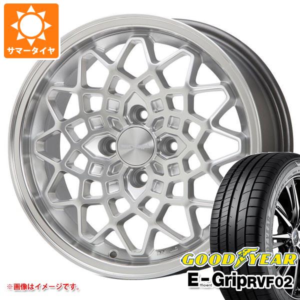 【タイヤ交換対象】サマータイヤ 165/55R15 75V グッドイヤー エフィシエントグリップ RVF02 MLJ ハイペリオン カルマ 5.0-15 タイヤホイール4本セット