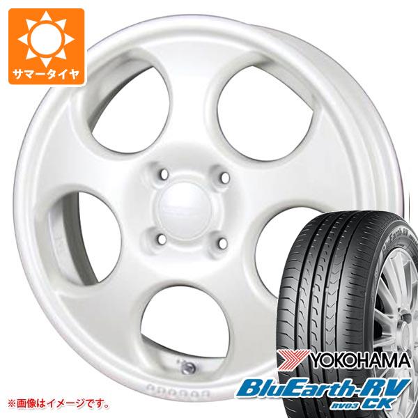 【タイヤ交換対象】キャリイ DA16T用 2024年製 サマータイヤ ヨコハマ ブルーアースRV RV03CK 165/60R15 77H MLJ ハイペリオン ポポロ 4.5-15 タイヤホイール4本セット