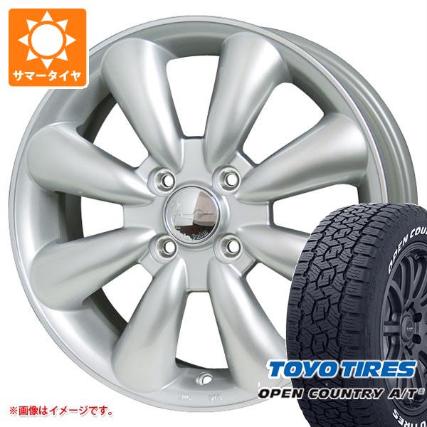 【タイヤ交換対象】エブリイバン DA17V用 サマータイヤ トーヨー オープンカントリー A/T3 165/80R14 97/95N LT ホワイトレター ララパーム KC-8 4.5-14 タイヤホイール4本セット