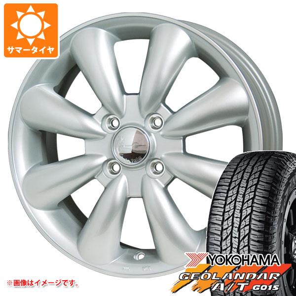 【タイヤ交換対象】キャリイ DA16T用 2025年製 サマータイヤ ヨコハマ ジオランダー A/T G015 165/60R15 77H ブラックレター ララパーム KC-8 5.0-15 タイヤホイール4本セット