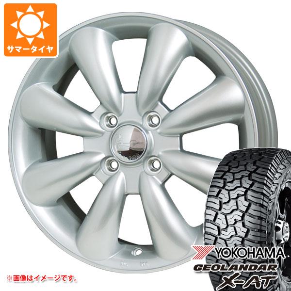 【タイヤ交換対象】サマータイヤ 155/65R14 78/75Q ヨコハマ ジオランダー X-AT G016 ブラックレター G016A ララパーム KC-8 4.5-14 タイヤホイール4本セット