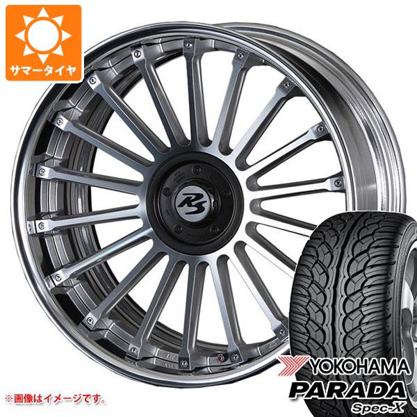 【タイヤ交換対象】サマータイヤ 235/55R20 102V ヨコハマ パラダ スペック-X PA02 クリムソン RS CV フィン 8.5-20 タイヤホイール4本セット