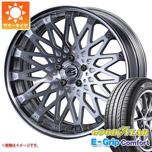 【タイヤ交換対象】サマータイヤ 245/45R19 102W XL グッドイヤー エフィシエントグリップコンフォート クリムソン RS CV ワイヤー 8.5-19 タイヤホイール4本セット