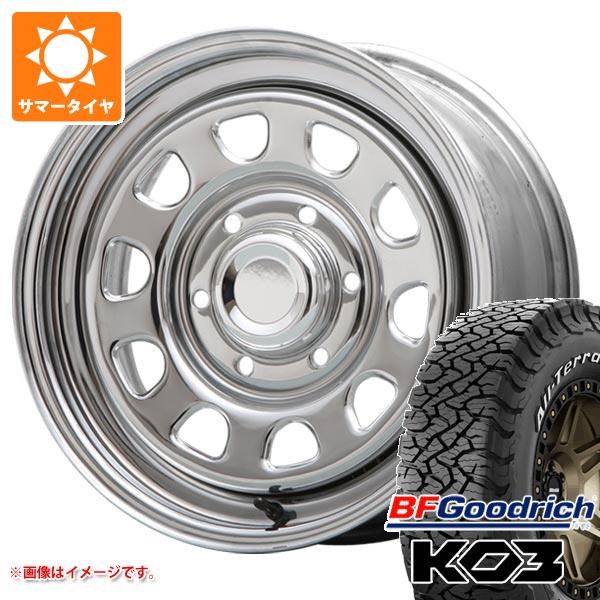 【タイヤ交換対象】NV350キャラバン E26用 サマータイヤ BFグッドリッチ オールテレーンT/A KO3 LT215/70R16 100/97S ホワイトレター MLJ デイトナ SS 6.5-16 タイヤホイール4本セット