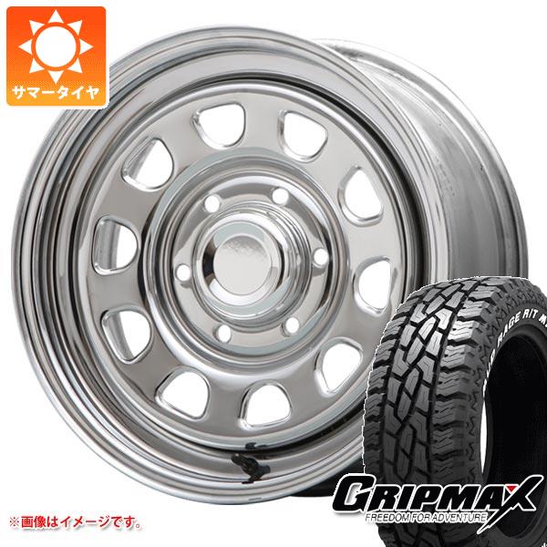 【タイヤ交換対象】ハイエース 200系用 サマータイヤ グリップマックス マッドレイジ R/T MAX LT215/70R16 100/97R ホワイトレター MLJ デイトナ SS 7.0-16 タイヤホイール4本セット