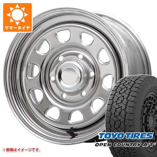 【タイヤ交換対象】NV350キャラバン E26用 サマータイヤ トーヨー オープンカントリー A/T3 215/70R16 100T ブラックレター MLJ デイトナ SS 6.5-16 タイヤホイール4本セット
