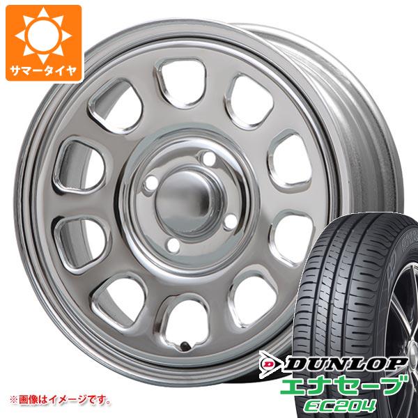 【タイヤ交換対象】キャリイ DA16T用 サマータイヤ ダンロップ エナセーブ EC204 165/65R14 79S MLJ デイトナ SS 5.0-14 タイヤホイール4本セット