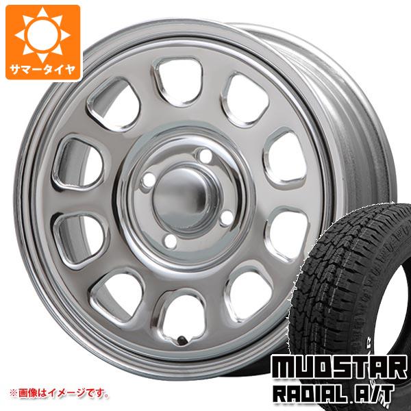 【タイヤ交換対象】ハスラー用 サマータイヤ マッドスター ラジアル A/T 165/65R14 79S ホワイトレター MLJ デイトナ SS 5.0-14 タイヤホイール4本セット