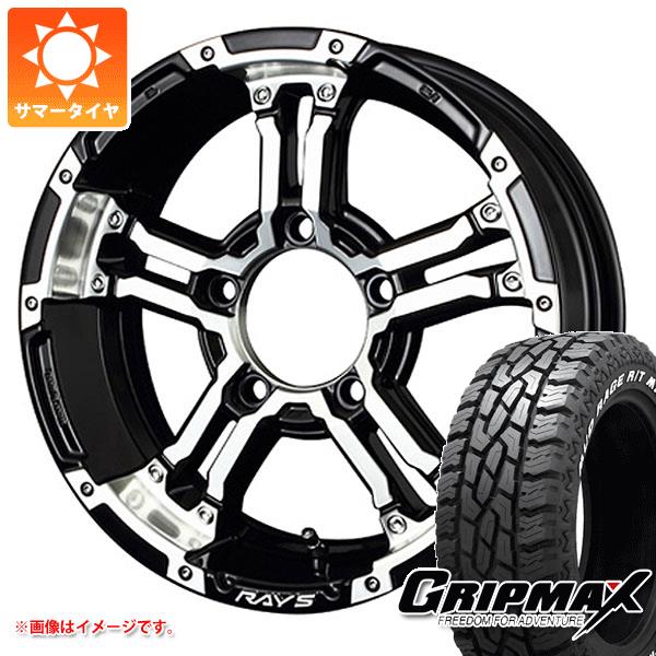 【タイヤ交換対象】5本セット ジムニー用 サマータイヤ グリップマックス マッドレイジ R/T MAX LT185/85R16 105/103Q ホワイトレター レイズ デイトナ FDX-J 5.5-16 タイヤホイール5本セット