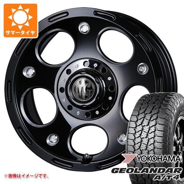 【タイヤ交換対象】5本セット スズキ ジムニーノマド JC74W用 サマータイヤ ヨコハマ ジオランダー A/T4 G018 235/70R16 106T アウトラインホワイトレター クリムソン MG デーモン 5.5-16 タイヤホイール5本セット