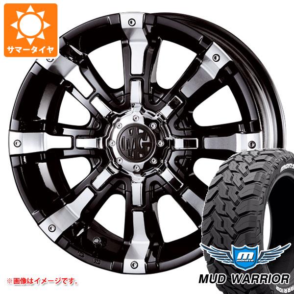 ランドクルーザー200用 サマータイヤ モンスタ マッドウォーリアー LT285/60R18 122/119Q ホワイトレター クリムソン MG ビースト 8.5-18 タイヤホイール4本セット