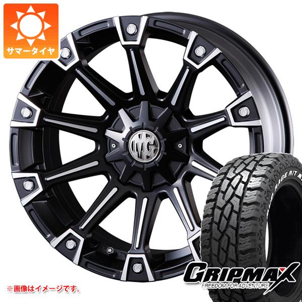 【タイヤ交換対象】T31エクストレイル用 サマータイヤ グリップマックス マッドレイジ R/T MAX LT215/65R16 102/100Q ホワイトレター クリムソン MG モンスター 7.0-16 タイヤホイール4本セット
