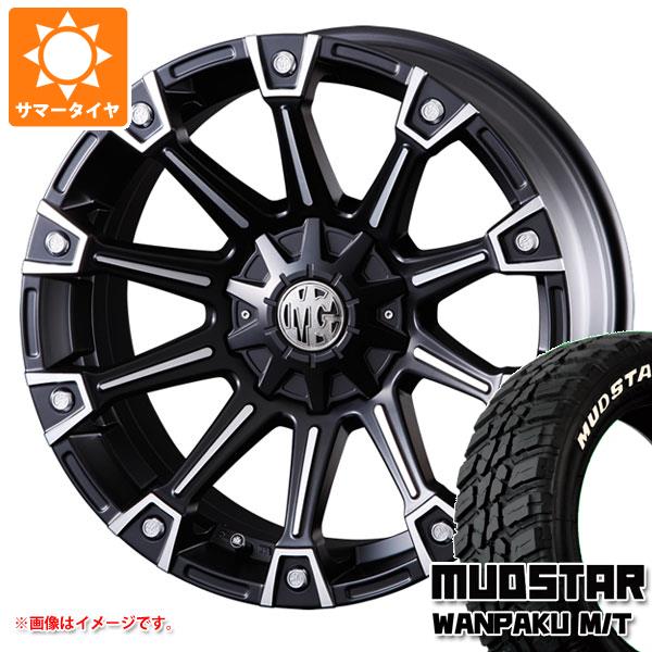 【タイヤ交換対象】エクリプスクロス GK系用 サマータイヤ マッドスター ワンパク M/T 235/70R16 106S ホワイトレター クリムソン MG モンスター 7.0-16 タイヤホイール4本セット
