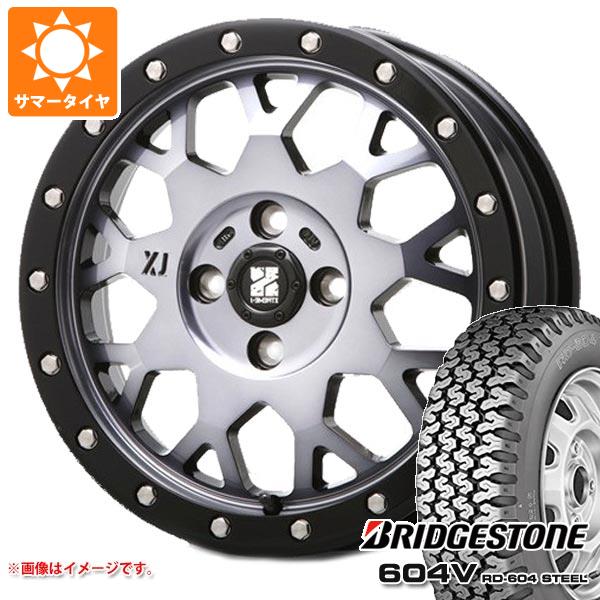 【タイヤ交換対象】キャリイ DA16T用 サマータイヤ ブリヂストン 604V RD-604 スチール 165R14 6PR (165/80R14 91/90N相当) MLJ エクストリームJ XJ04 4.5-14 タイヤホイール4本セット