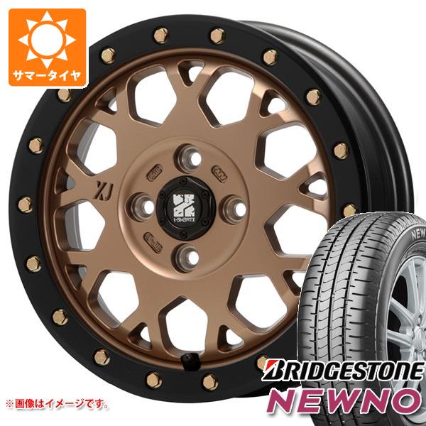 【タイヤ交換対象】キャリイ DA16T用 2023年製 サマータイヤ ブリヂストン ニューノ 165/65R14 79S MLJ エクストリームJ XJ04 4.5-14 タイヤホイール4本セット