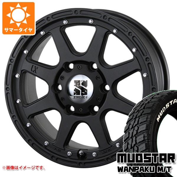 【タイヤ交換対象】エクリプスクロス GK系用 サマータイヤ マッドスター ワンパク M/T 235/70R16 106S ホワイトレター MLJ エクストリームJ 7.0-16 タイヤホイール4本セット