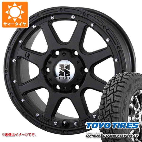 【タイヤ交換対象】T32エクストレイル用 サマータイヤ トーヨー オープンカントリー R/T 225/65R17 102Q ブラックレター MLJ エクストリームJ 7.5-17 タイヤホイール4本セット