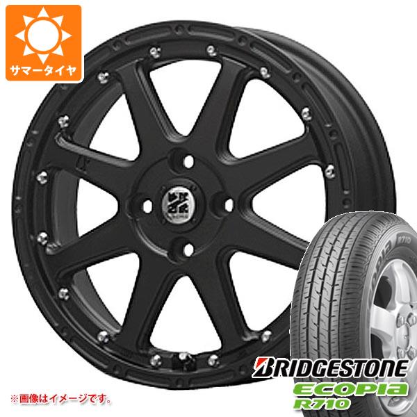 【タイヤ交換対象】エブリイバン DA17V用 サマータイヤ ブリヂストン エコピア R710 165/80R14 91/90N (165R14 6PR相当) MLJ エクストリームJ 4.5-14 タイヤホイール4本セット
