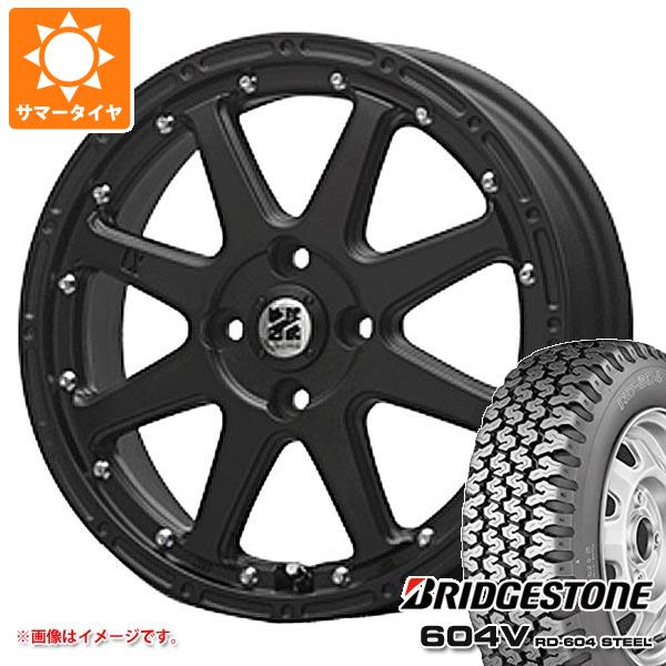【タイヤ交換対象】キャリイ DA16T用 サマータイヤ ブリヂストン 604V RD-604 スチール 165R14 6PR (165/80R14 91/90N相当) MLJ エクストリームJ 4.5-14 タイヤホイール4本セット