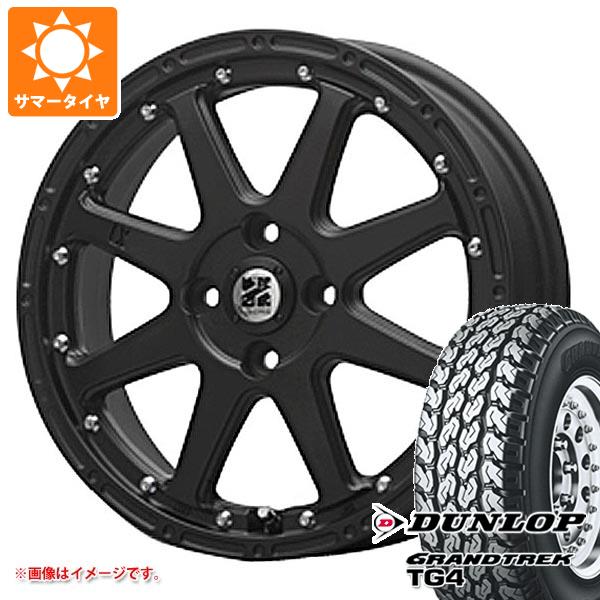 【タイヤ交換対象】キャリイ DA16T用 サマータイヤ ダンロップ グラントレック TG4 155R12 6PR (155/80R12 83/81N相当) MLJ エクストリームJ 4.0-12 タイヤホイール4本セット