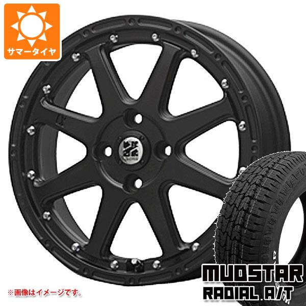 【タイヤ交換対象】キャリイ DA16T用 サマータイヤ マッドスター ラジアル A/T 145/80R12 80/78N LT ホワイトレター MLJ エクストリームJ 4.0-12 タイヤホイール4本セット