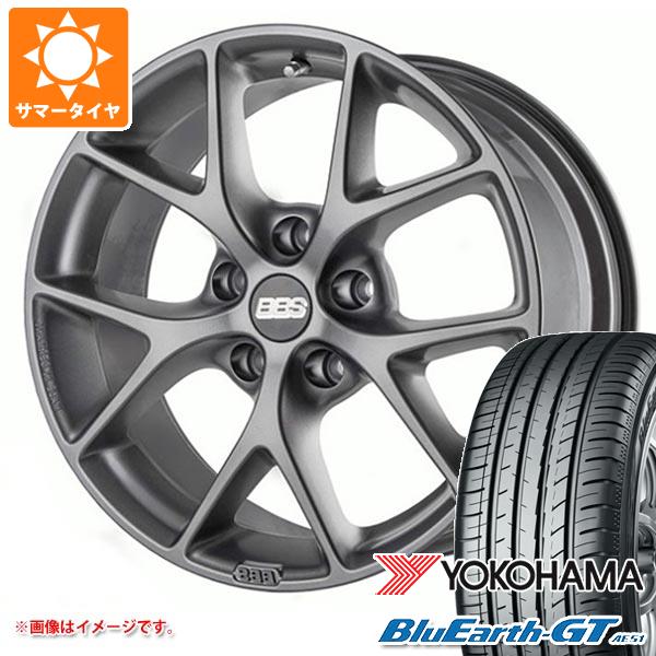 【タイヤ交換対象】メルセデスベンツ W205 Cクラス用 サマータイヤ ヨコハマ ブルーアースGT AE51 225/45R18 95W XL BBS SR タイヤホイール4本セット