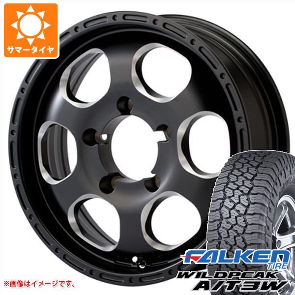【タイヤ交換対象】5本セット ジムニー JB64W用 サマータイヤ ファルケン ワイルドピーク A/T3W LT225/75R16 115/112Q ブラッドストック ワンピース 5.5-16 タイヤホイール5本セット