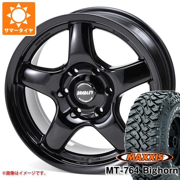 【タイヤ交換対象】サマータイヤ 265/70R17 118/115Q 8PR マキシス MT-764 ビッグホーン ホワイトレター ブラッドレー パイ 8.0-17 タイヤホイール4本セット